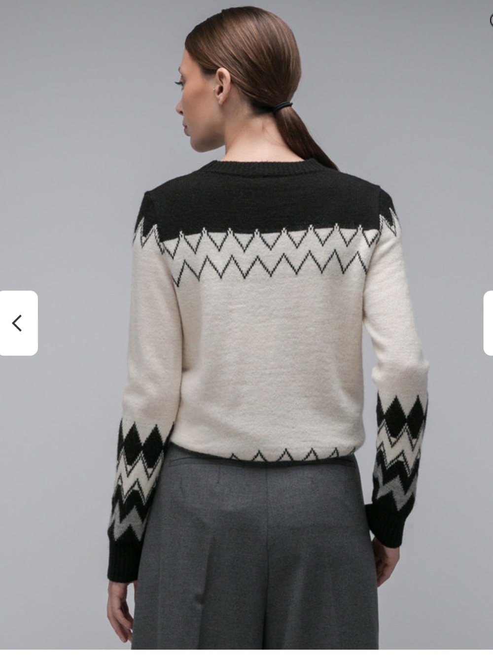 NWT WEEDWEND MAX MARA Taiga Ski-Motif sweater with a pattern - Picture 3 of 12